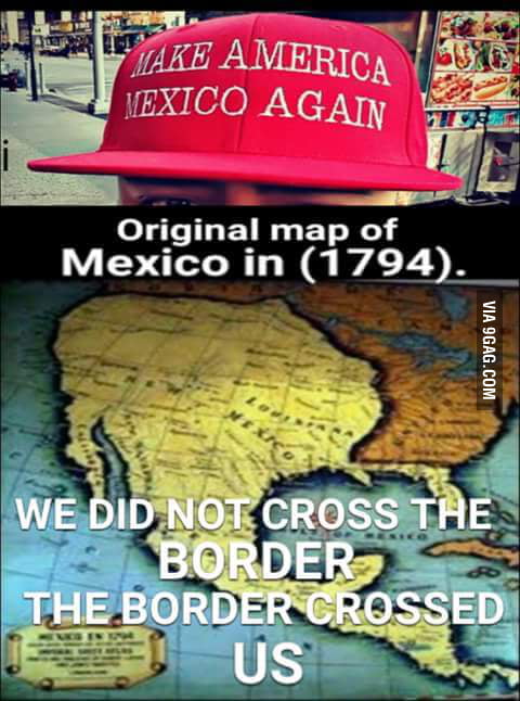 Original Map Of Mexico 1794 A Lot Of Americans Tend To Forget This - 9Gag