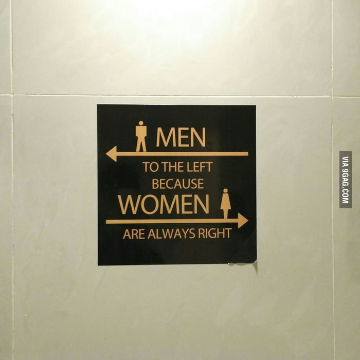 Toilet sign inside a mall in Indonesia. Guess which one. - 9GAG