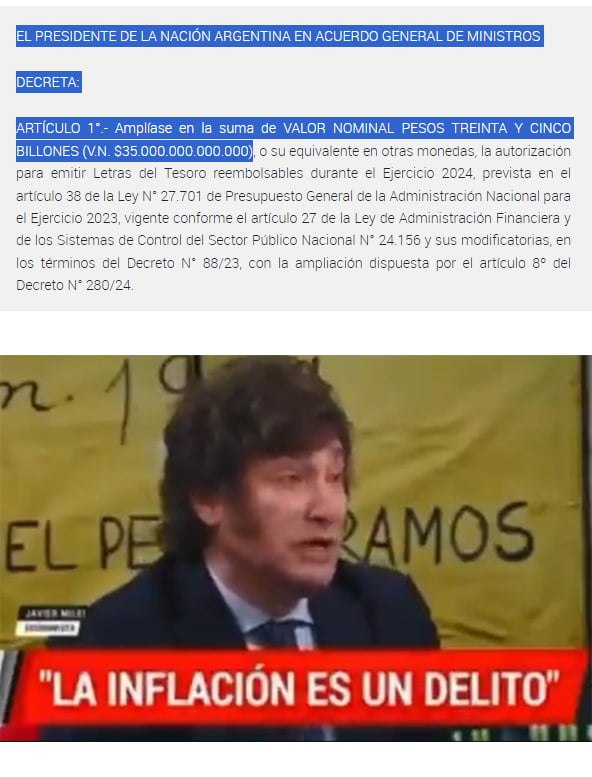 Che no entiendo algo ahora que ganó Milei sigue valiendo eso de que