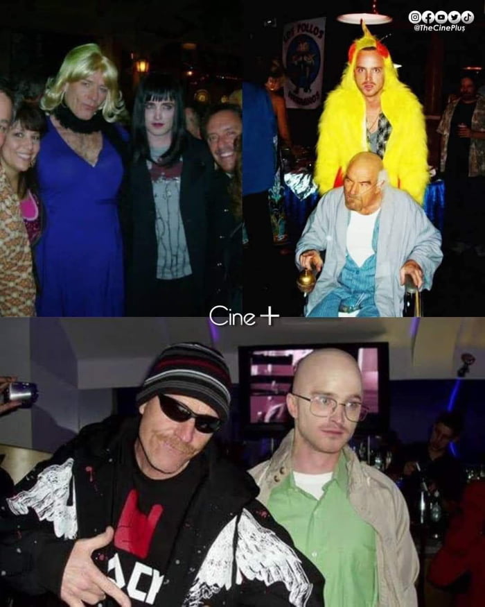 Apparently breaking bad producers threw costume parties multiple times ...