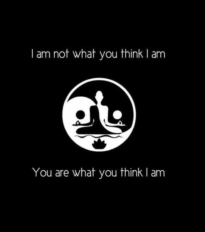 I Am Not What You Think I Am You Are Wgat
