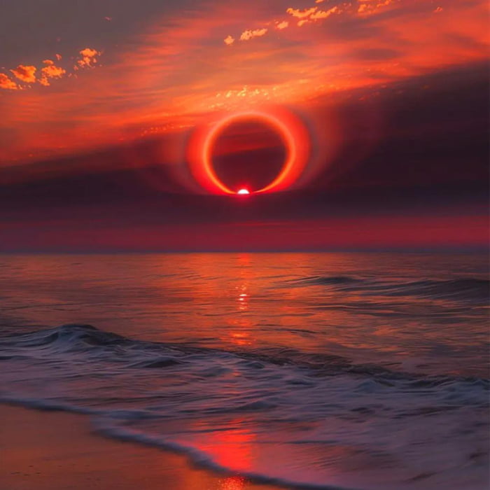 Red Ringed Sun Red Ringed Sun - 9GAG