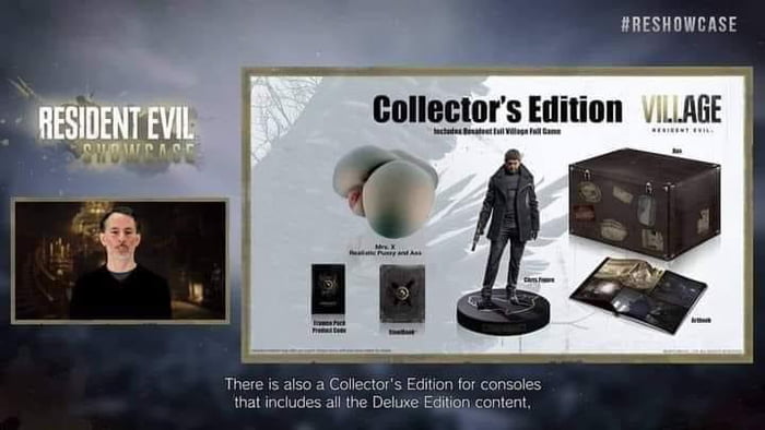 Znalezione obrazy dla zapytania: RE8 collector's edition pussy