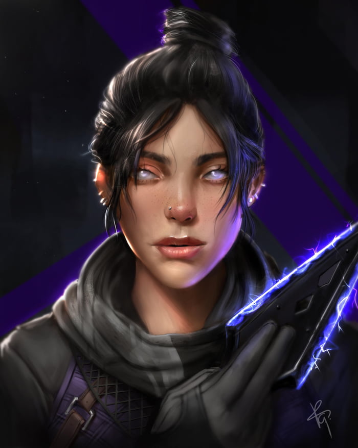 Made A portrait of Wraith! Got really addicted to Apex Legends over the ...