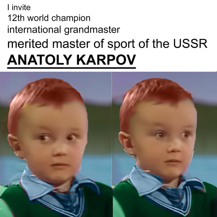 ANATOLY KARPOV MAKES CHILD CRY ON TV 