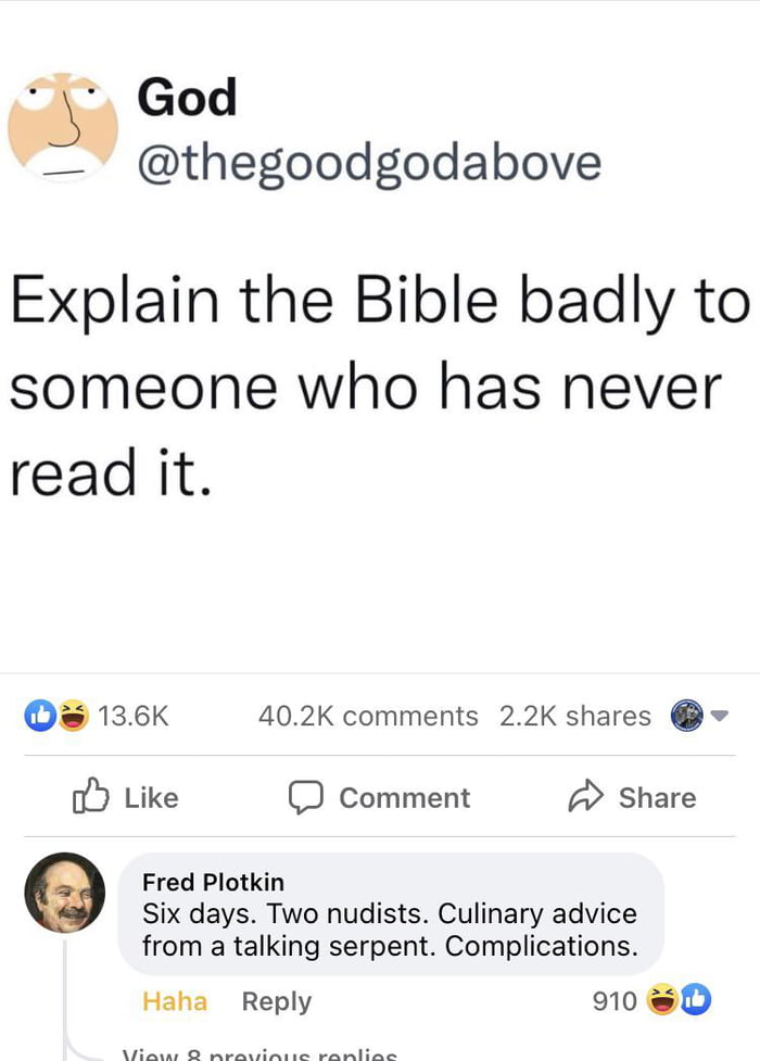 The Bible - TLDR - 9GAG