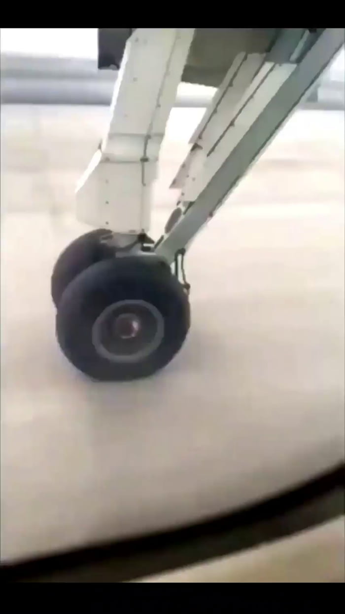 Planes wheel falls off at takeoff - 9GAG