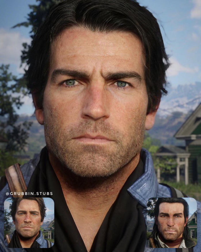 AIGenerated combination of Arthur & John Marston 9GAG