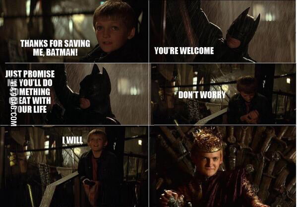 When you realise Joffrey was in Batman begins... - 9GAG
