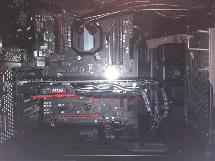 How bad does my gpu sag look? This photo was the best I could get but