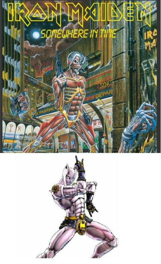 Iron Maiden made Jojo references before it was cool 9GAG