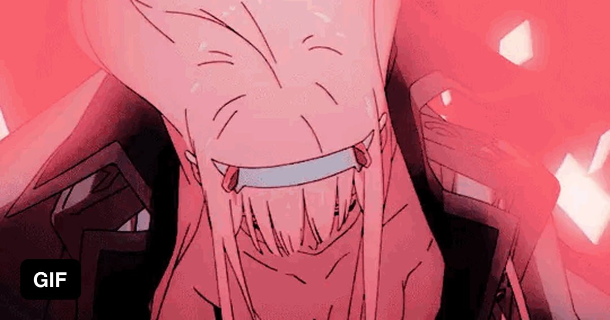 2 гиф. Ахегао Zero two. Darling in the FRANXX 02 улыбка. Аниме гиф Zero two. Зеро 2 аниме танец.