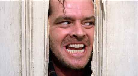 In The Horror Classic The Shining The Door Jack Nicholson