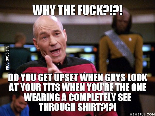 To all the scantily clad girls going along with this transparent shirt ...