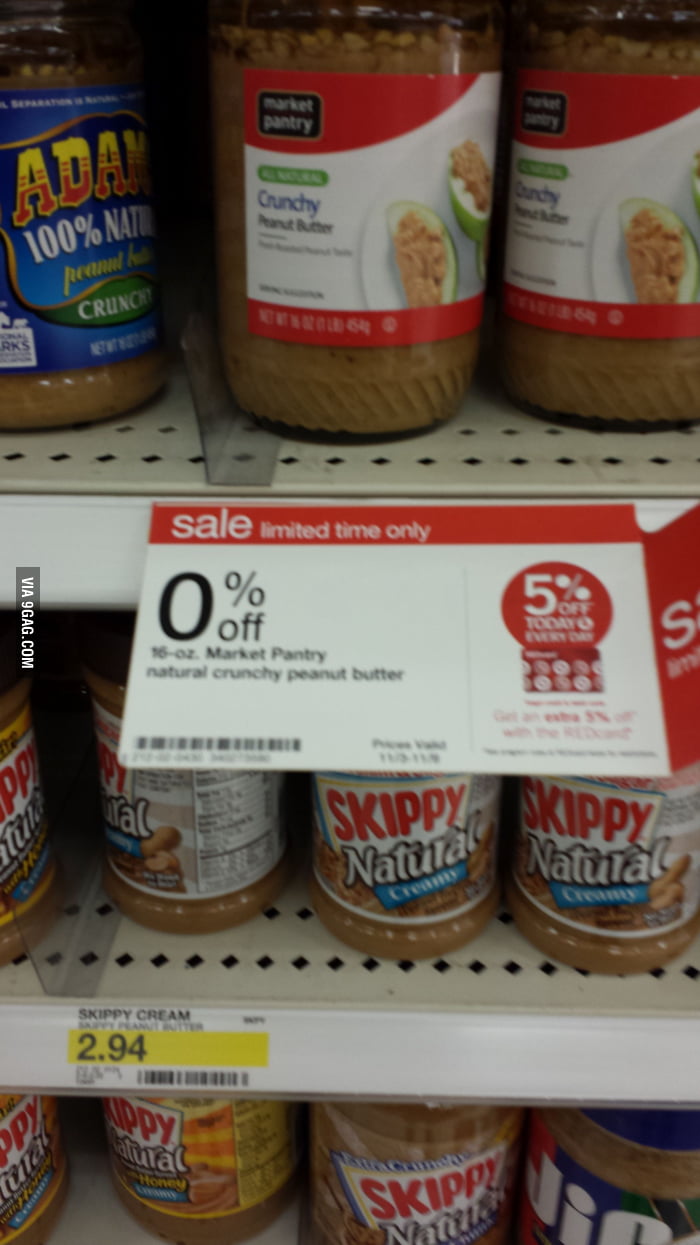 An Amazing Sale On Peanut Butter 9gag