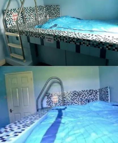 A bed that makes you have to double glance - 9GAG