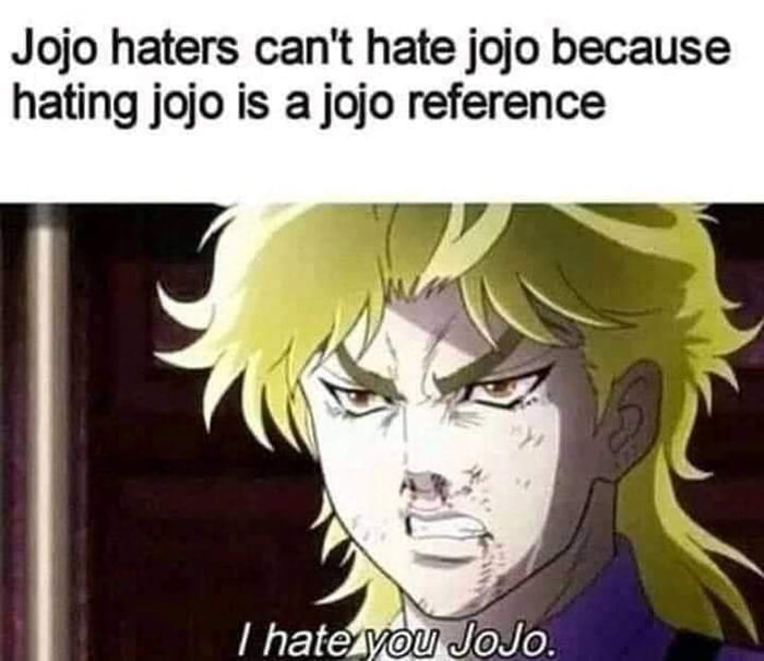 What anime has JoJo reference?