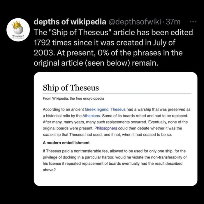 Is it the same ship as back in the day? Is it a different one by now