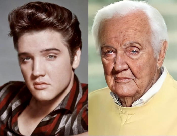 What Elvis Elvis Presley would look like now, aged 88. - 9GAG