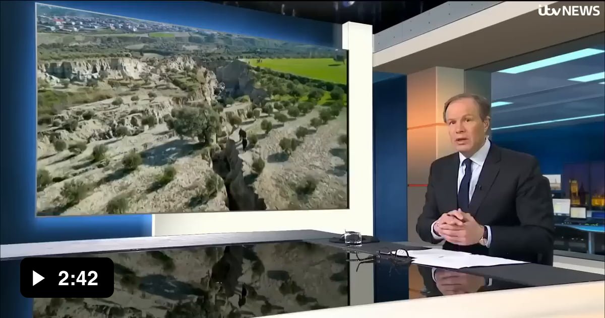Turkey earthquake ripped huge chasm in olive field 9GAG