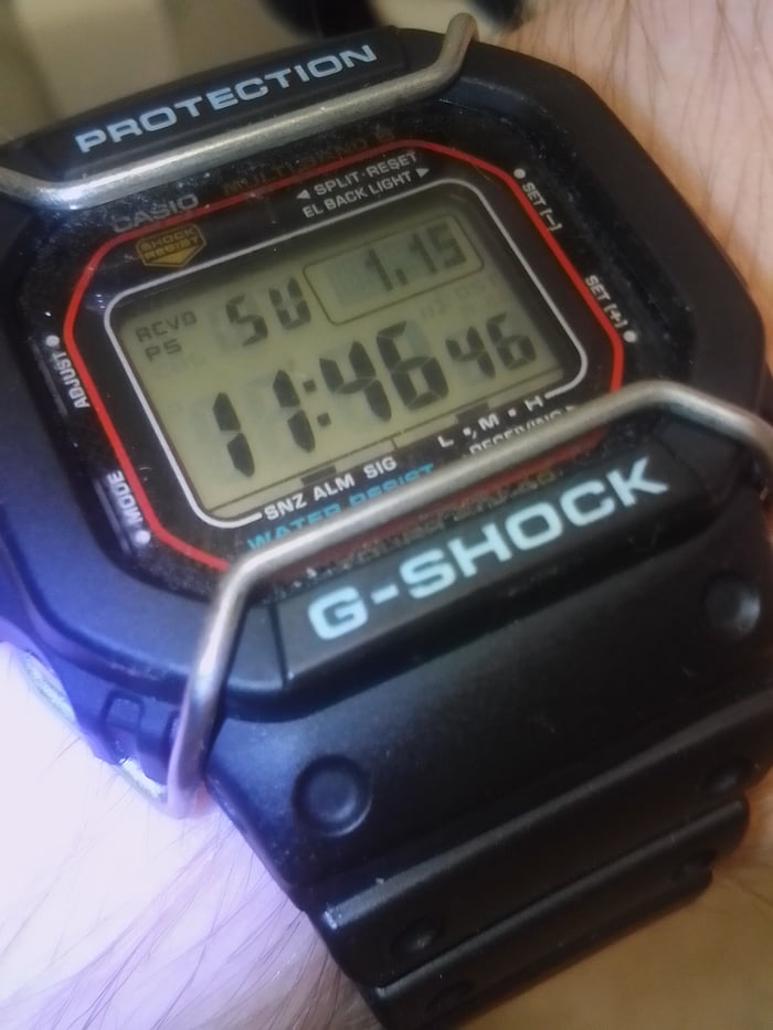My Casio GSHOCK, GWM56101ER, solar powered, water resistant to 200 metres, radio controlled