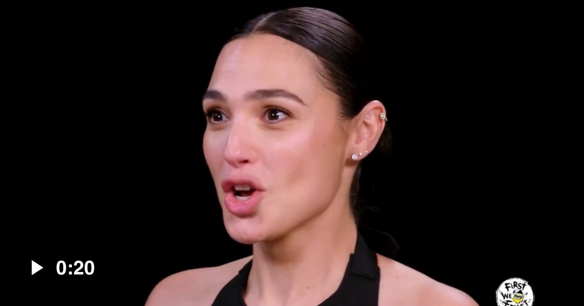 Spit scene of the year with Gal gadot - 9GAG