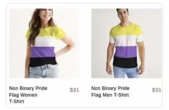 How Would you like your non-binary T-shirt? for men or women? - 9GAG