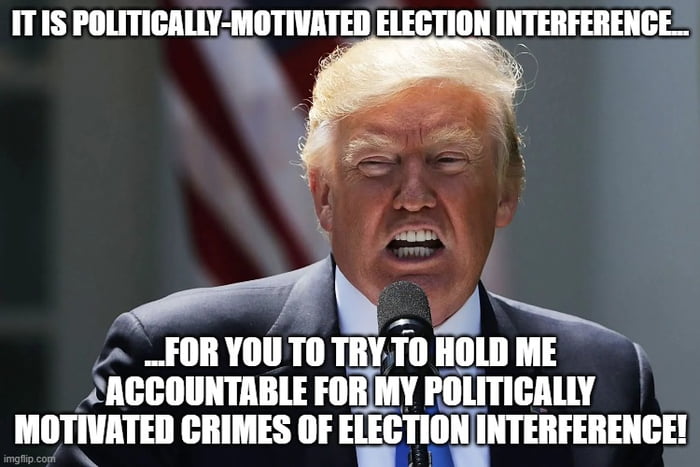 You are stealing an election...if you don't let me get away with trying ...