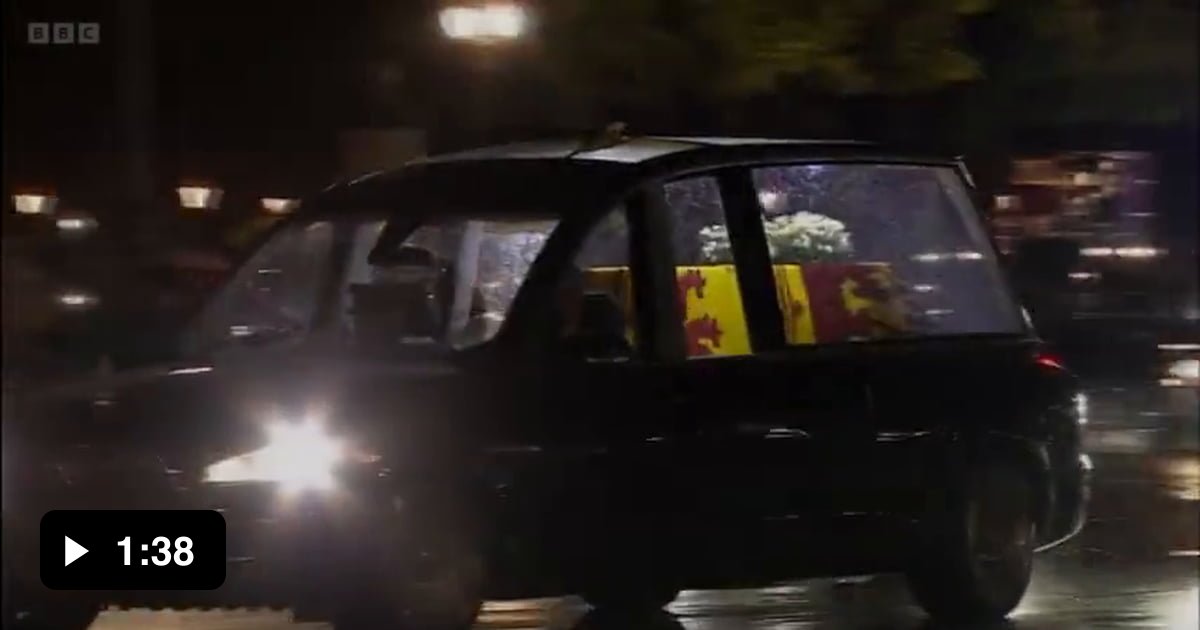 BBC coverage of North Korean funeral overlaid on QE2 footage 9GAG