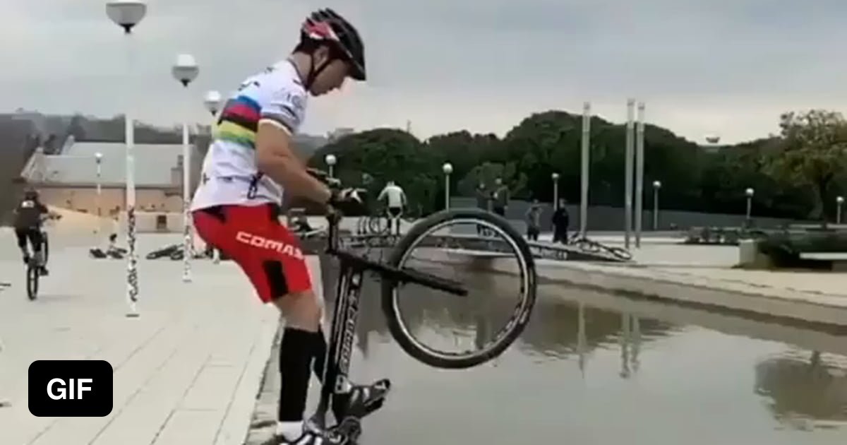 Gnarly bunny hops on the mountain bike 🚵♂️ - 9GAG