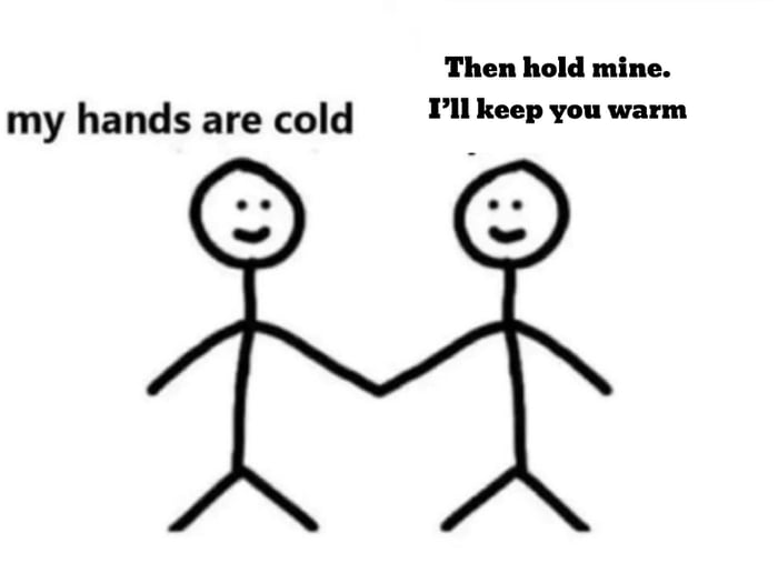 I’ll keep you warm 🥰 9GAG