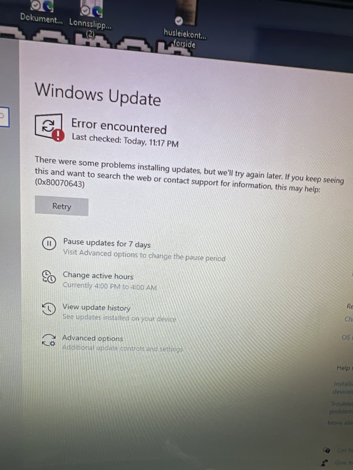 Cant update my pc. It just says failed and its lagging more than normal ...