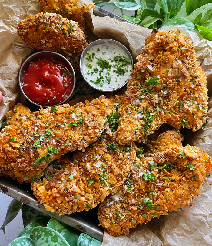 Baked Cornflake Chicken Tenders Gag