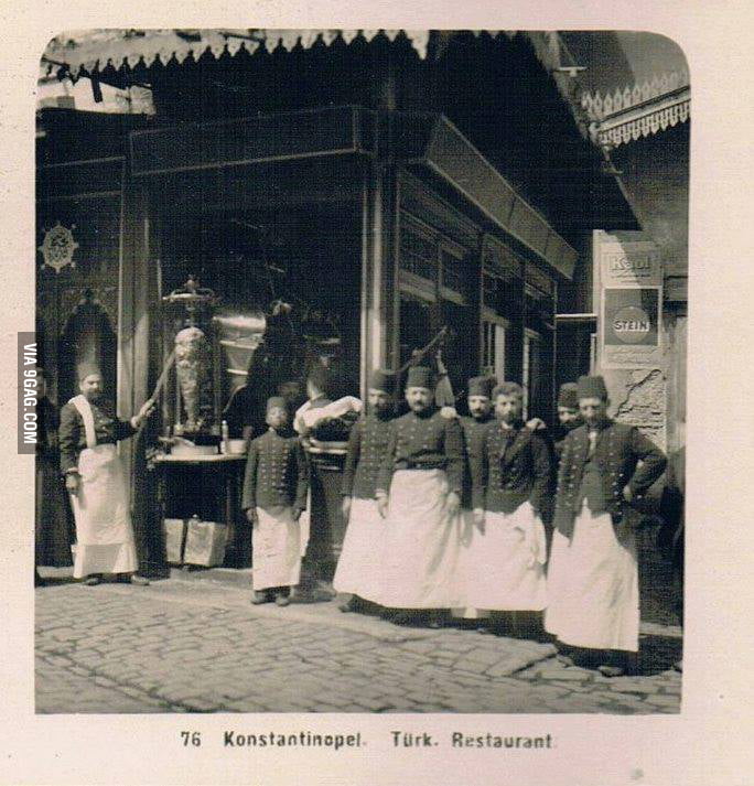 Oldest known picture of kebab in the world, Ottoman Empire 1855 9GAG