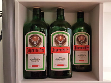 The Way These 1 75l Jagermeister Bottles Fit Into Ikea Eket