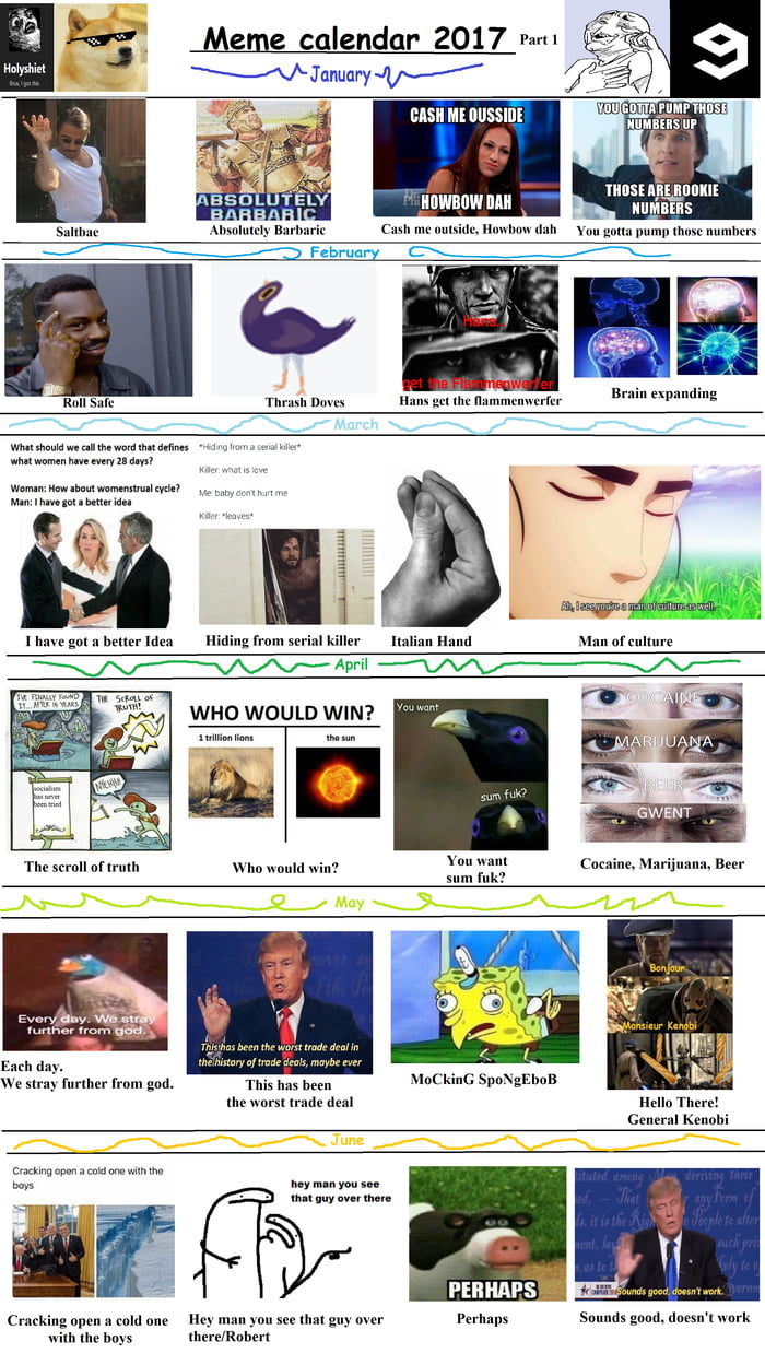 Meme Calendar Halfway Point 9GAG