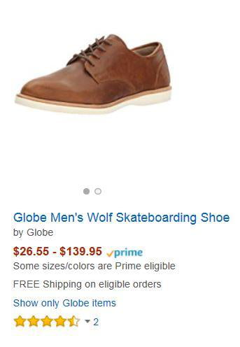 globe wolf shoe