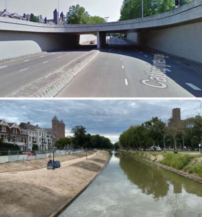 In 2009, City Of Utrecht In The Netherlands Closed The 1 Km Of Road 