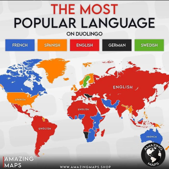 Most Popular Language On Duolingo 9GAG