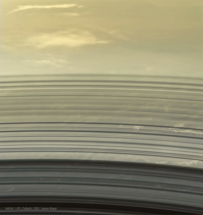 "There is a lot going on in this image from Cassini spacecraft. What