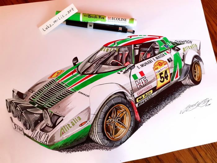 lancia stratos rally car