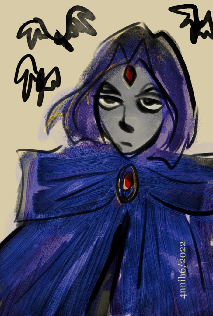 Raven doodle from last week - 9GAG