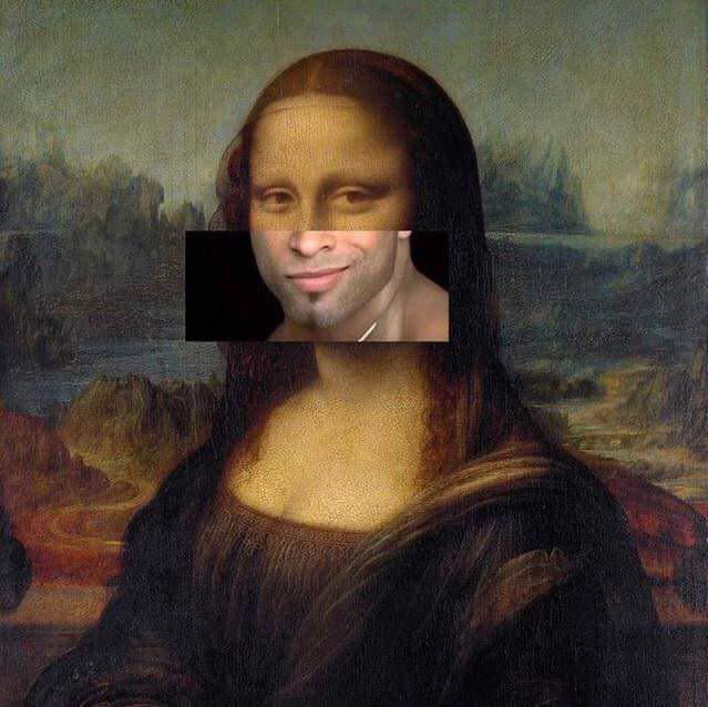 Funny edit of mona lisa - 9GAG