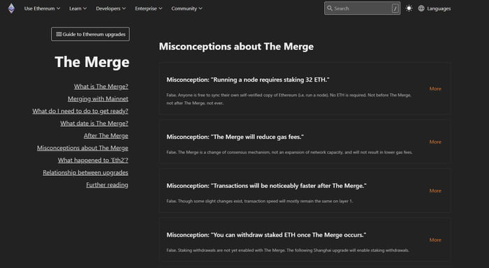 Ethereum Merge True False Gag