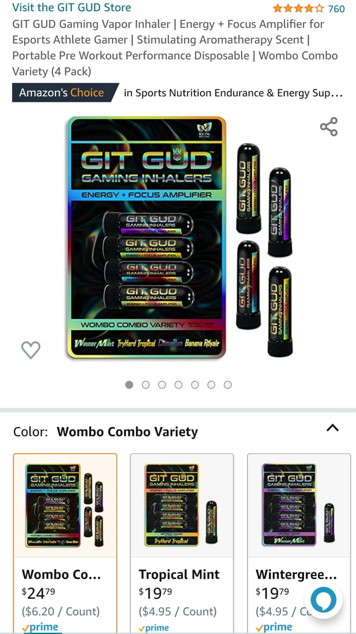  GIT GUD Gaming Vapor Inhaler (8 Pack)