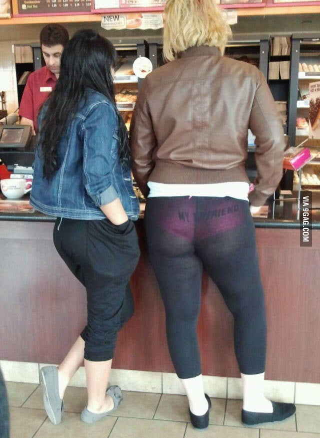 Sexy PAAG Caked Up in See Thru Leggings - 9GAG