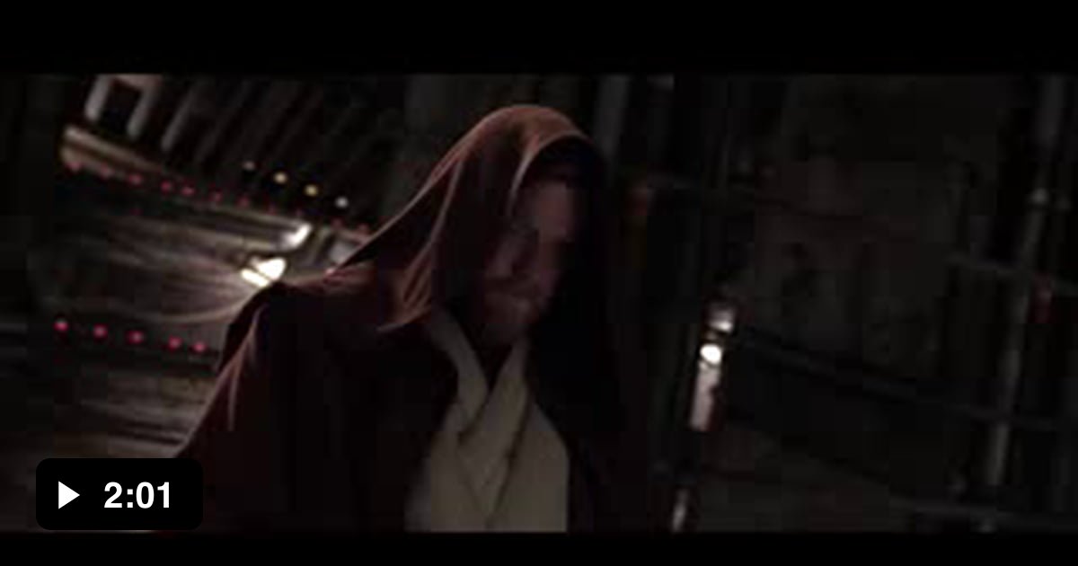 Star Wars "Hello there" scene, but every sound is made with French