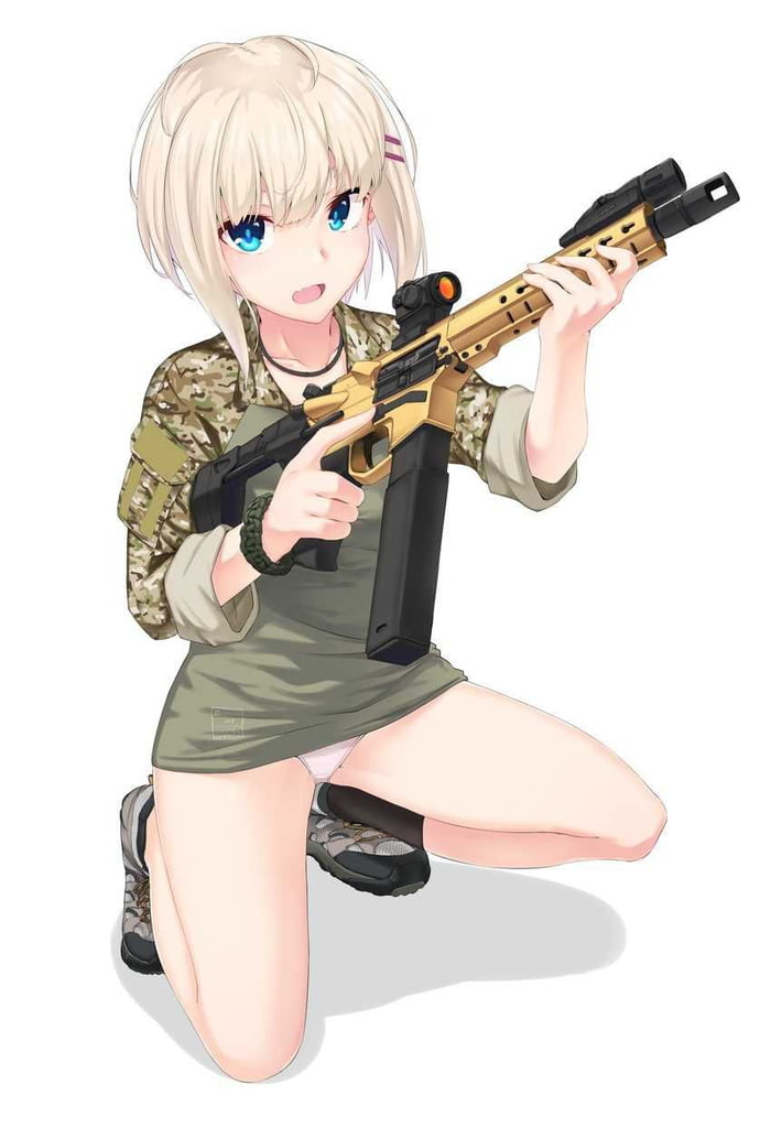 Pin on Anime girl with guns