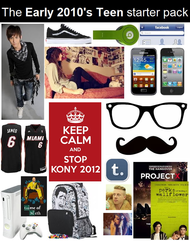 60 points * 6 comments - The early 2010's teen starter pack - 9GAG has...