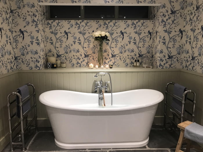 Newly completed master bath, Scotland 9GAG